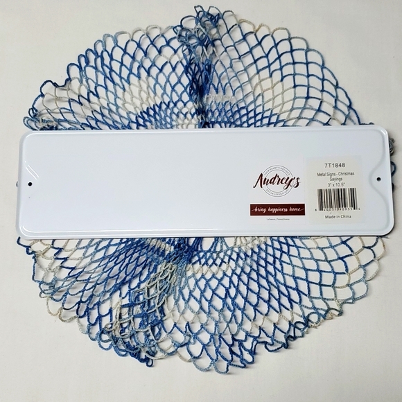 Farmhouse Christmas Metal Tin Sign "Fresh Cut Christmas Tree" Rustic Decor NEW! - Picture 6 of 9